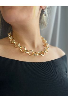 گردنبند جواهر طلائی زنانه ریخته گری BES - کد 872071734