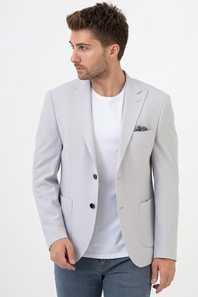 کت طوسی مردانه تنگ / اسلیم White Stone - کد 739205098