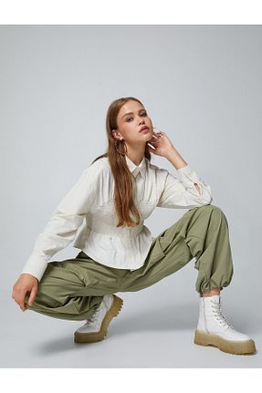 پیراهن نباتی زنانه اسلیم Koton - کد 757066153