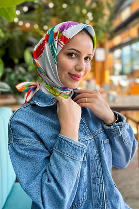روسری رنگی پلی استر Armine - کد 872071232