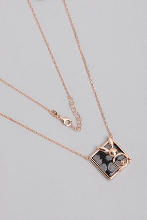 گردنبند نقره طلائی زنانه 925 عیار So Chic - کد 781337584