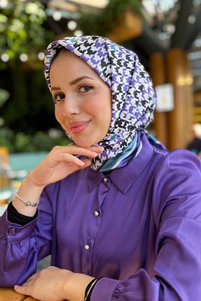 روسری رنگی پلی استر Armine - کد 872089859