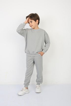 سوئیشرت طوسی بچه گانه ساده REPLİX - کد 872231672