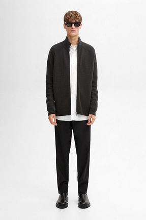 رویه طوسی مردانه پشمی Massimo Dutti - کد 872114018