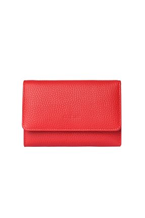 کیف پول قرمز زنانه چرم خالص Guzini - کد 872139413