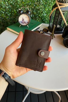 کیف پول قهوه ای مردانه ابعاد کوچک Modica - کد 104409635