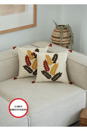 کوسن و روکش کوسن بژ پنبه ای Destiva Home - کد 871670984