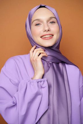 شال بنفش زنانه ابریشم MODA - کد 872166906