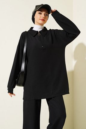 ست بالاتنه و پائین تنه مشکی زنانه بافتنی Bigdart - کد 872165646
