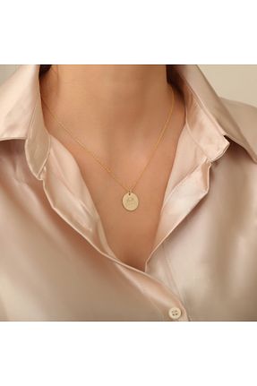 گردنبند نقره زرد زنانه 925 عیار EskiJewelry - کد 816100884