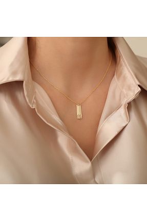 گردنبند نقره زرد زنانه 925 عیار EskiJewelry - کد 816111197
