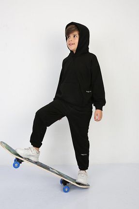 سوئیشرت مشکی بچه گانه ساده REPLİX - کد 872235927