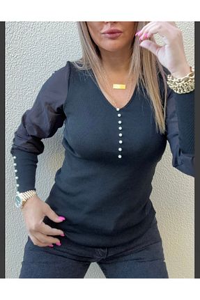 پلیور مشکی زنانه ساده D LAVELLA - کد 872168003