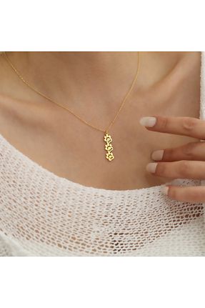 گردنبند نقره زرد زنانه 925 عیار EskiJewelry - کد 829951243