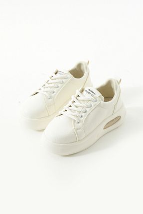 کفش اسنیکر سفید زنانه Halat Gökçe Shoes - کد 872170206