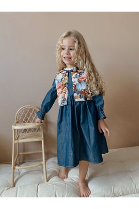 ست بالاتنه و پائین تنه آبی بچه گانه جین le petit sole - کد 872282204
