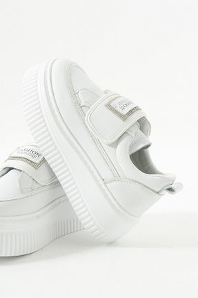 کفش اسنیکر سفید زنانه Gökçe Shoes - کد 872170146