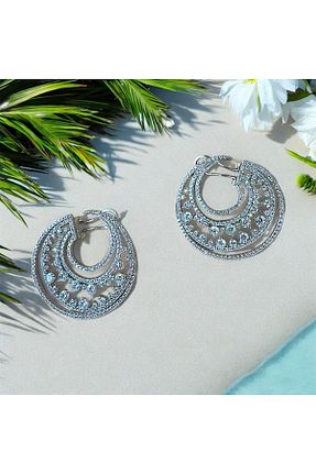 گوشواره نقره سفید زنانه 925 عیار EFEVOS - کد 872200880