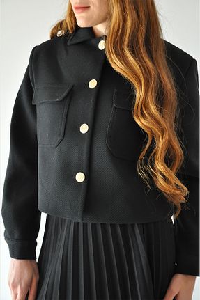 کت حجاب مشکی زنانه Fitted Rukayyel - کد 872201512