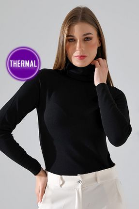 بلوز مشکی زنانه بافت دار Şiir - کد 872202621