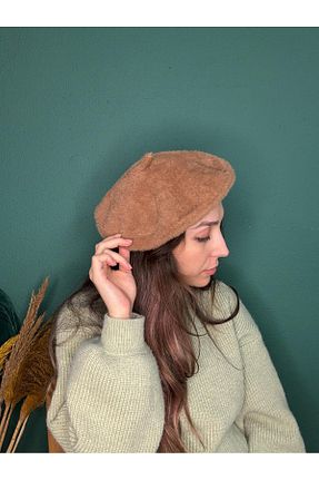 شال گردن قهوه ای زنانه کشمیر Butik - کد 872201834