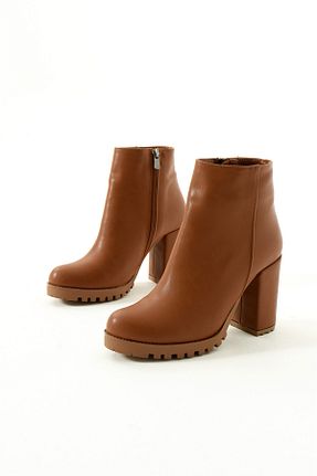 بوت / نیم بوت قهوه ای زنانه جیر Gökçe Shoes - کد 872205133