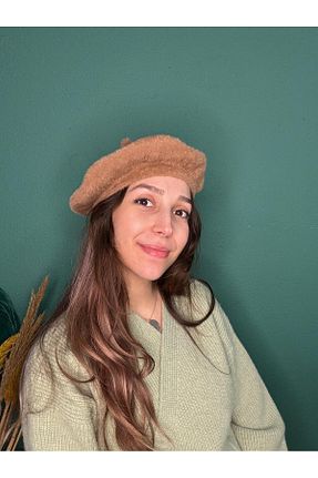 شال گردن قهوه ای زنانه کشمیر Butik - کد 872201834