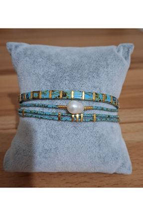 دستبند جواهر آبی زنانه منجق Demir Butik - کد 872220938
