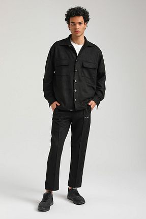 ست بالاتنه و پائین تنه مشکی مردانه بافتنی NEW WORLD POLO - کد 770021948