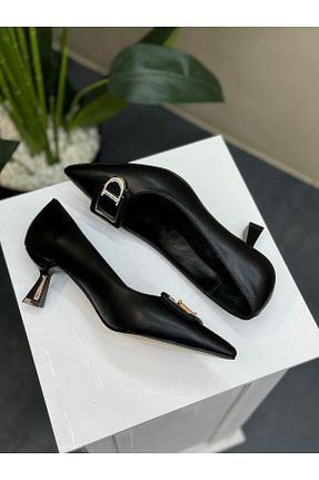 کفش مجلسی مشکی زنانه پاشنه نازک DİVA - کد 872213823