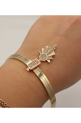 دستبند جواهر زرد زنانه زیرکن TLSMACCESORIES - کد 872232488