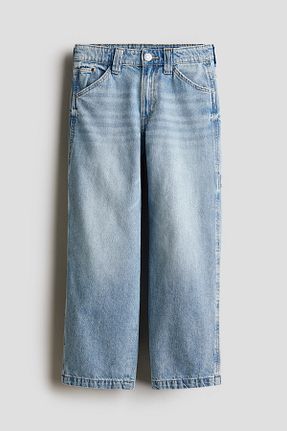 شلوار جین آبی بچه گانه پاچه گشاد H&M - کد 872241723
