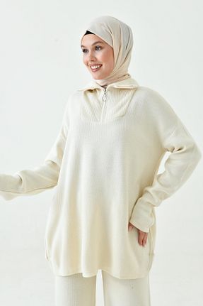 ست بالاتنه و پائین تنه حجاب زنانه اورسایز 4S1B FASHION - کد 872241502