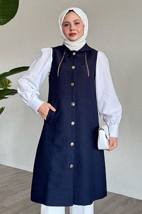 جلیقه حجاب سرمه ای زنانه رگولار InStyle - کد 872244448