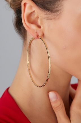 گوشواره استیل (فولاد) طلائی زنانه استیل ضد زنگ Lina Tia - کد 781962967