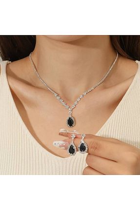 ست جواهر زنانه روکش نقره Estilo Lingerie - کد 835580224