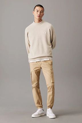 شلوار بژ مردانه پنبه ای Calvin Klein - کد 872271571