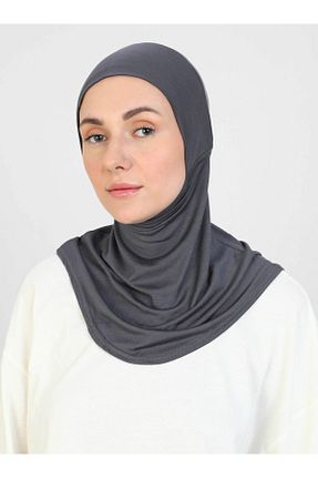 کلاه شنای حجاب طوسی زنانه Ecardin - کد 872280065