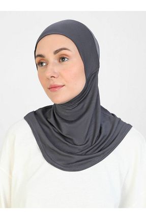 کلاه شنای حجاب طوسی زنانه Ecardin - کد 872280065