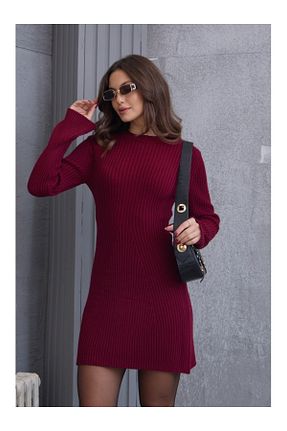 لباس زرشکی زنانه تریکو Elif Özbey Butik - کد 872286101