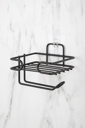 پایه دستمال توالت مشکی فلزی Aktel Banyo - کد 872297185