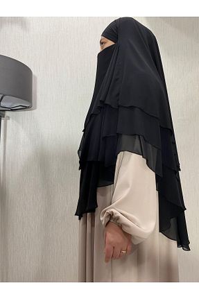 روسری مشکی شیفون ARKARLİN - کد 872310960