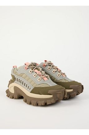 کفش اسنیکر بژ زنانه بند دار Caterpillar - کد 872379773