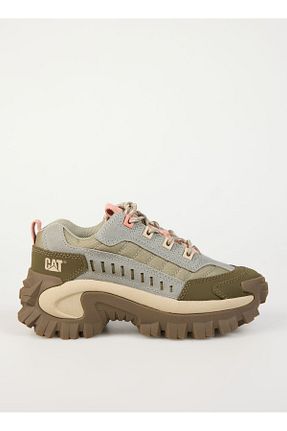 کفش اسنیکر بژ زنانه بند دار Caterpillar - کد 872379773