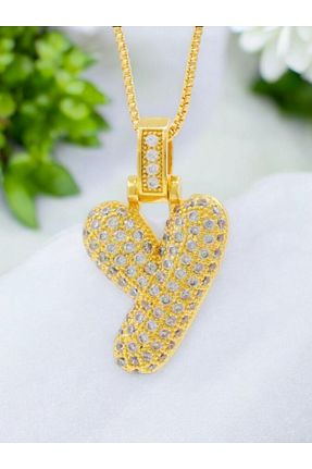 گردنبند جواهر طلائی زنانه زیرکن KANİNCHEN - کد 872403891