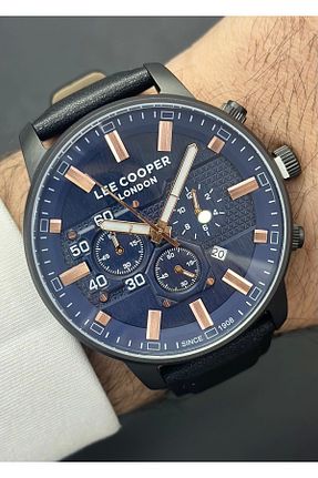 ساعت مچی مشکی مردانه 43 میلی متر Lee Cooper - کد 872414123