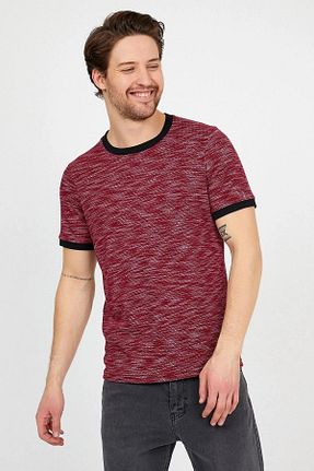 تیشرت زرشکی مردانه رگولار figo - کد 799821566