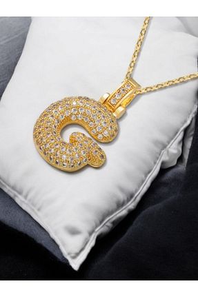 گردنبند جواهر طلائی زنانه زیرکن KANİNCHEN - کد 872415149