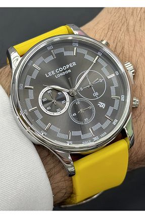 ساعت مچی زرد مردانه 43 میلی متر Lee Cooper - کد 872408331