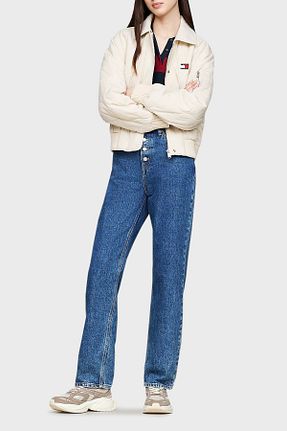 کفش اسنیکر خاکی زنانه چرم اصل Tommy Jeans - کد 872406567